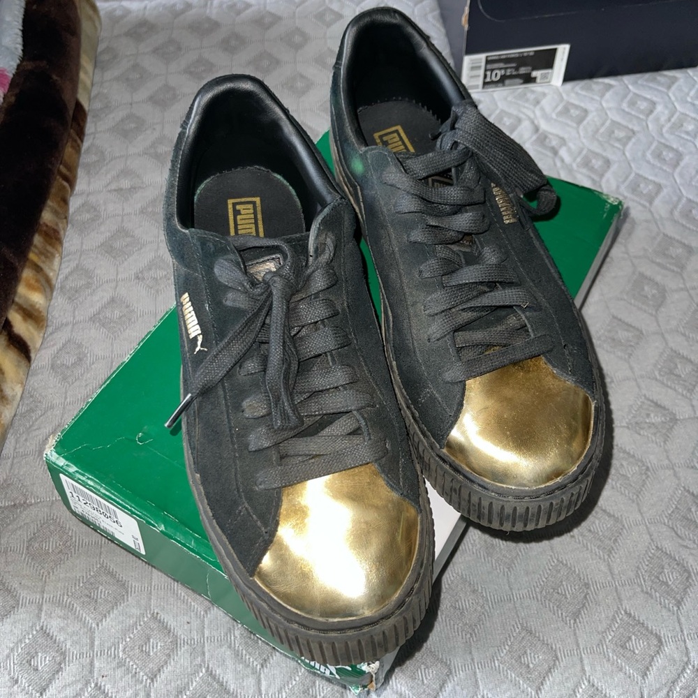 Suede Puma Platforms